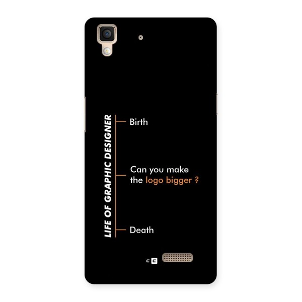 Graphic Designer Life Back Case for Oppo R7