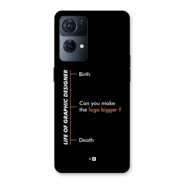 Graphic Designer Life Back Case for Oppo Reno7 Pro 5G