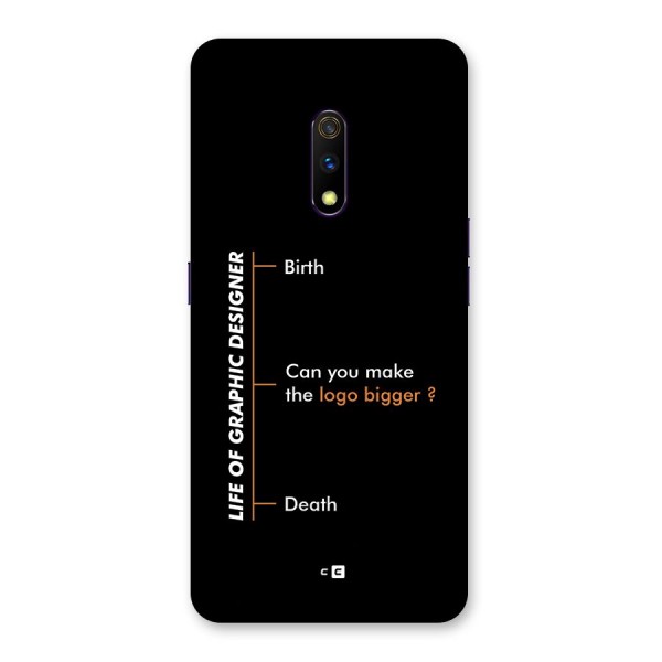 Graphic Designer Life Back Case for Realme X