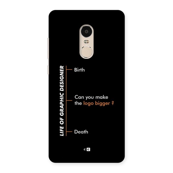 Graphic Designer Life Back Case for Redmi Note 4