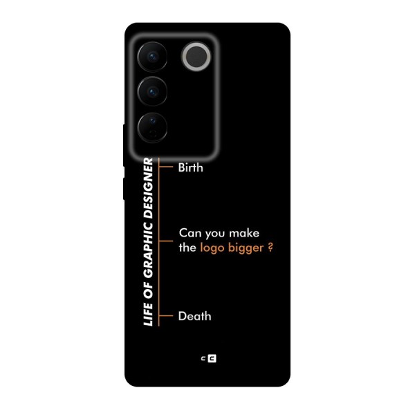 Graphic Designer Life Back Case for Vivo V27