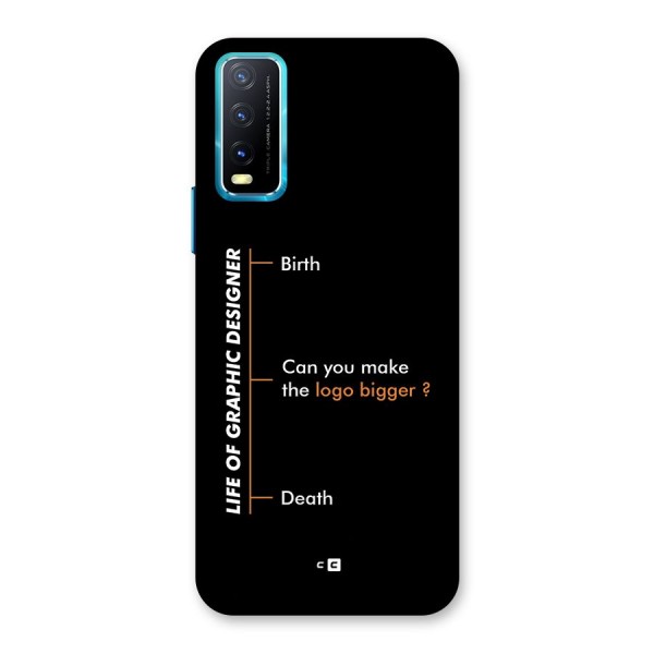 Graphic Designer Life Back Case for Vivo Y12s