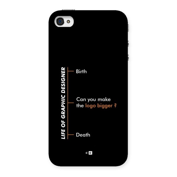 Graphic Designer Life Back Case for iPhone 4 4s