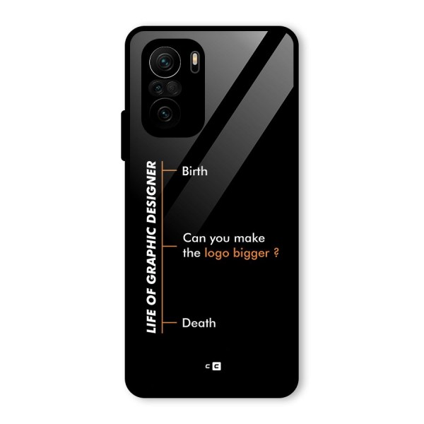 Graphic Designer Life Glass Back Case for Mi 11x