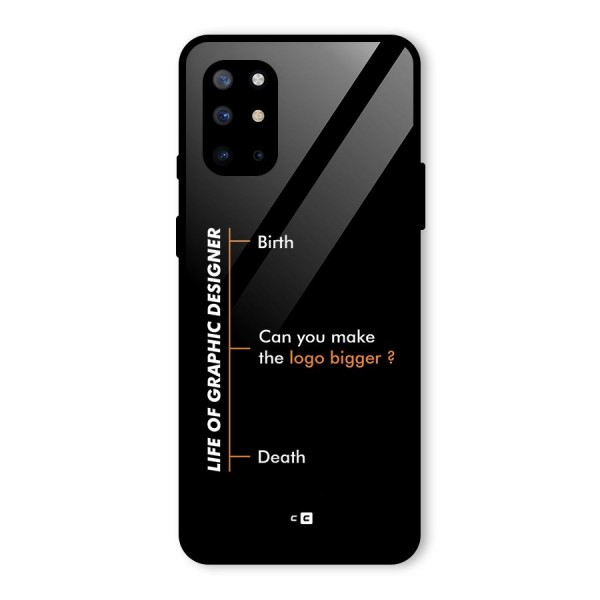 Graphic Designer Life Glass Back Case for OnePlus 8T