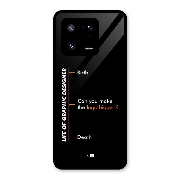 Graphic Designer Life Glass Back Case for Xiaomi 13 Pro