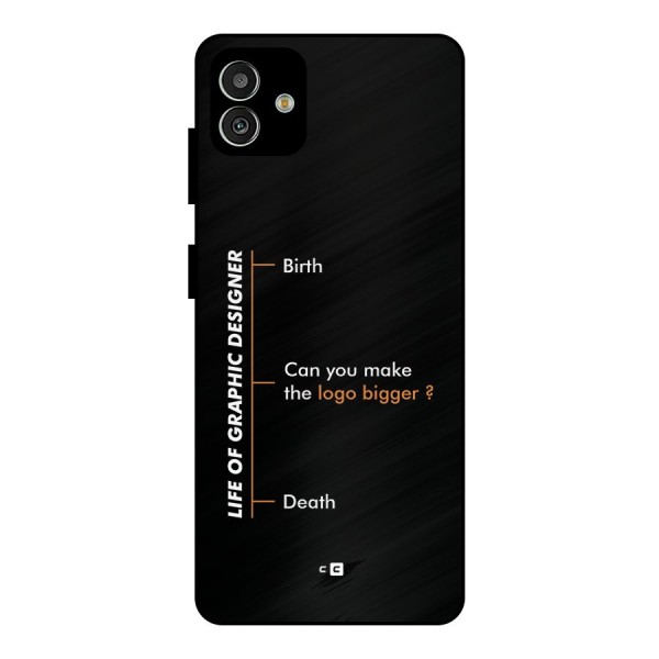 Graphic Designer Life Metal Back Case for Galaxy M13 5G