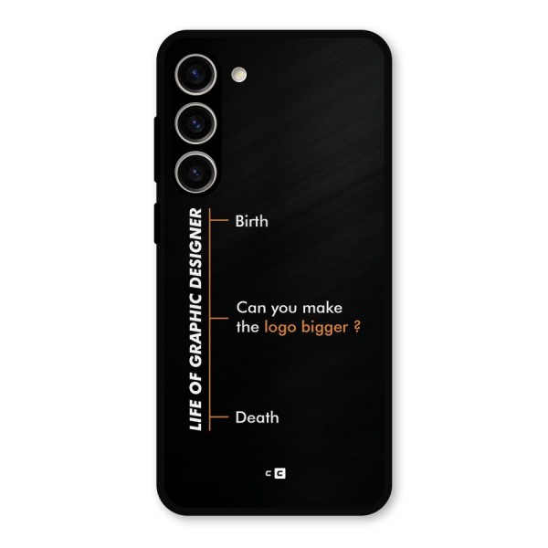 Graphic Designer Life Metal Back Case for Galaxy S23 Plus