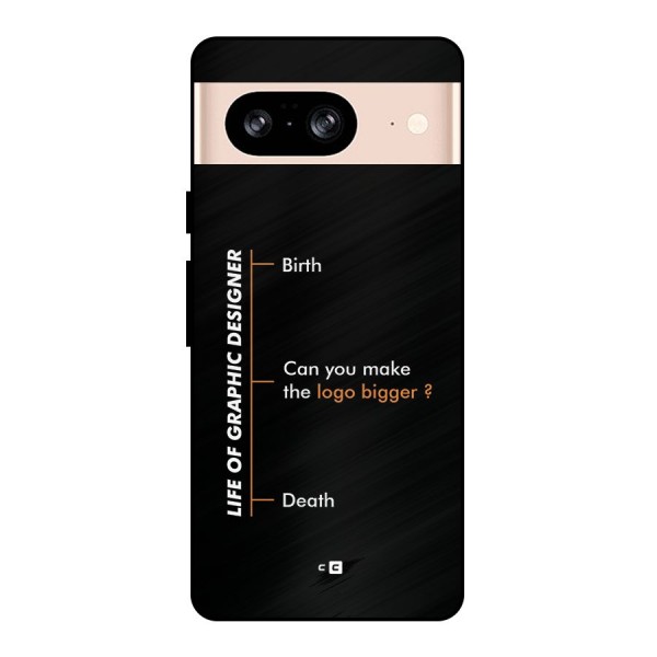 Graphic Designer Life Metal Back Case for Google Pixel 8