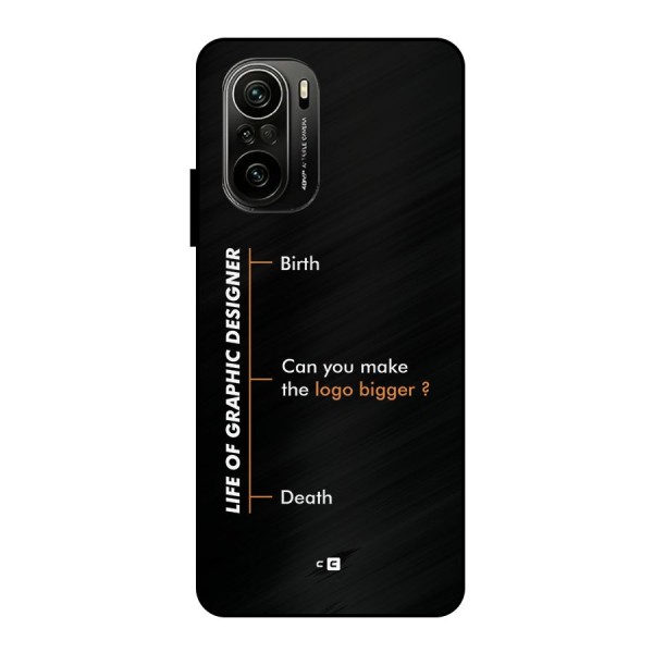 Graphic Designer Life Metal Back Case for Mi 11X Pro