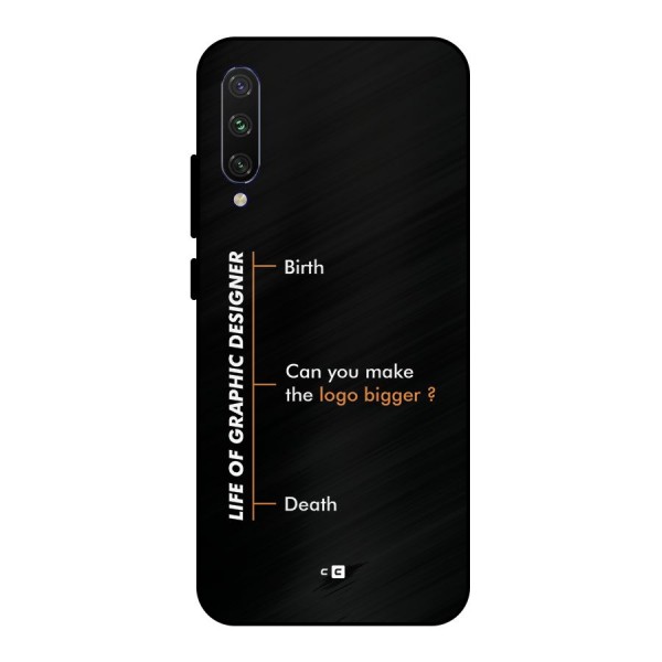 Graphic Designer Life Metal Back Case for Mi A3