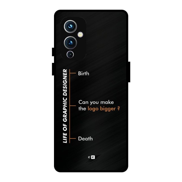 Graphic Designer Life Metal Back Case for OnePlus 9