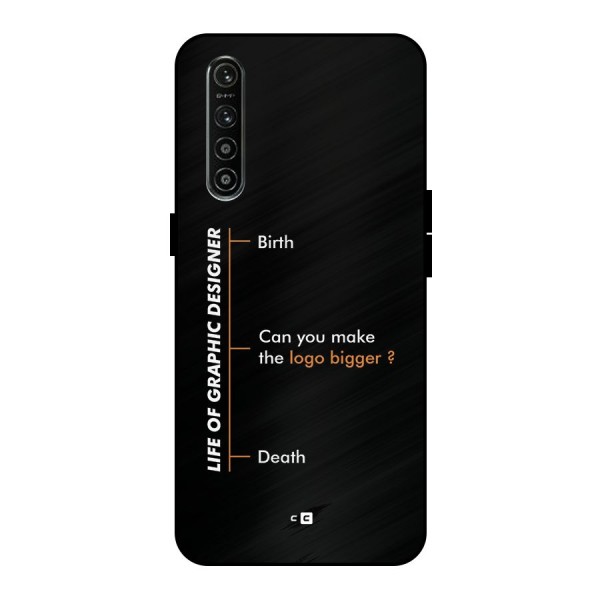 Graphic Designer Life Metal Back Case for Realme XT