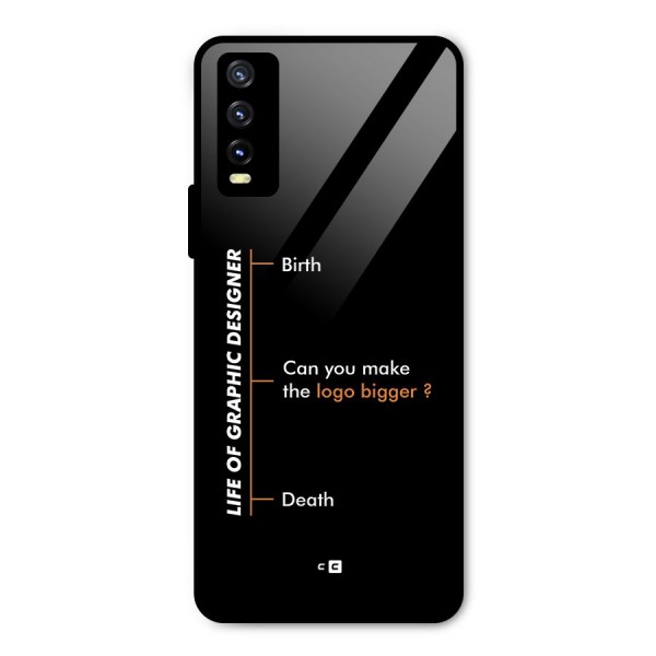 Graphic Designer Life Metal Back Case for Vivo Y20 2021