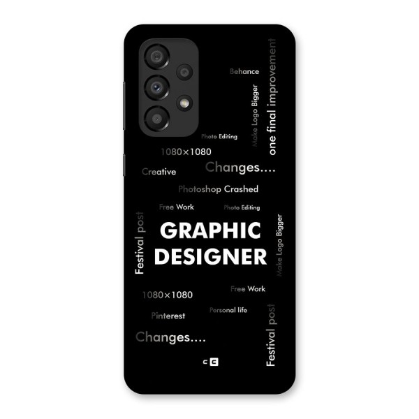 Graphic Designer Struggles Back Case for Galaxy A33 5G