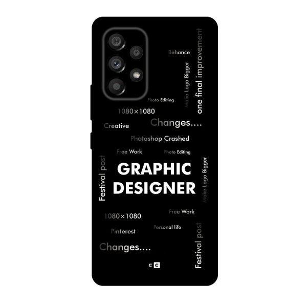 Graphic Designer Struggles Back Case for Galaxy A53 5G