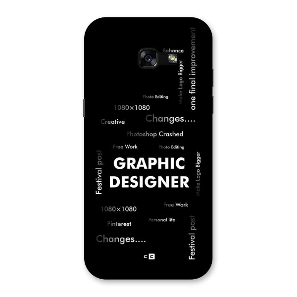 Graphic Designer Struggles Back Case for Galaxy A5 2017