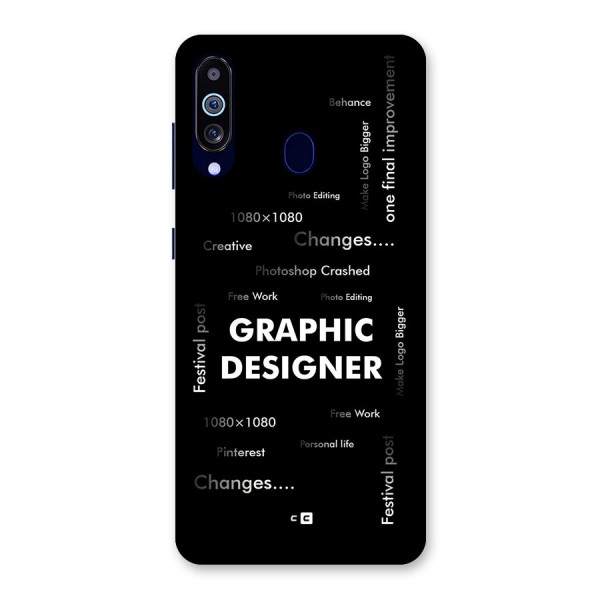 Graphic Designer Struggles Back Case for Galaxy A60