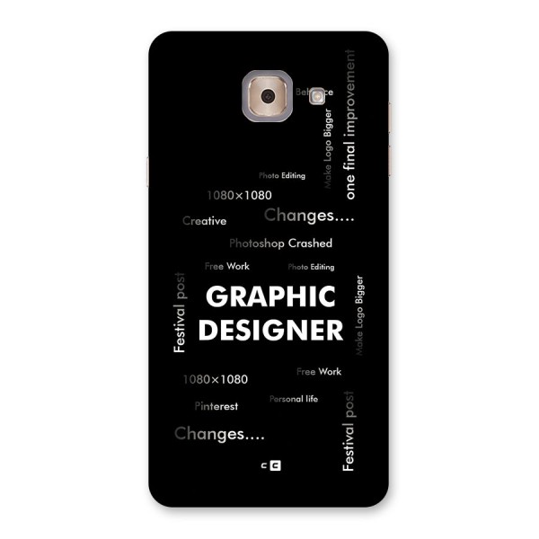 Graphic Designer Struggles Back Case for Galaxy J7 Max