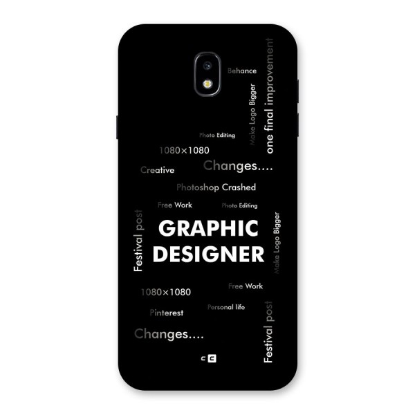 Graphic Designer Struggles Back Case for Galaxy J7 Pro