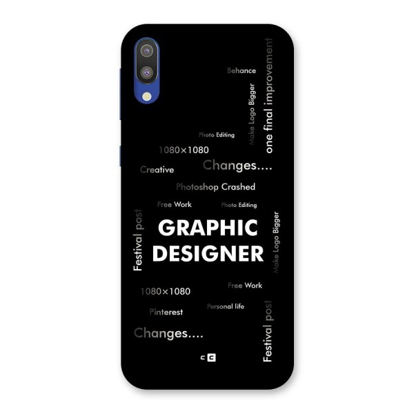 Graphic Designer Struggles Back Case for Galaxy M10