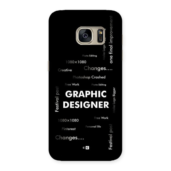 Graphic Designer Struggles Back Case for Galaxy S7