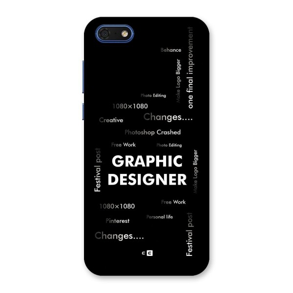 Graphic Designer Struggles Back Case for Honor 7s