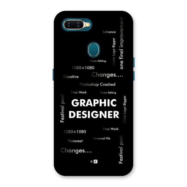 Graphic Designer Struggles Back Case for Oppo A11k