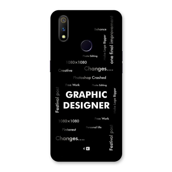 Graphic Designer Struggles Back Case for Realme 3 Pro