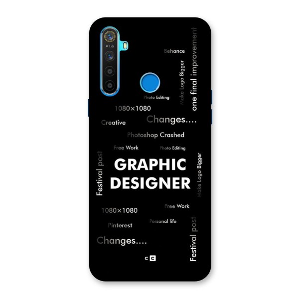 Graphic Designer Struggles Back Case for Realme 5s