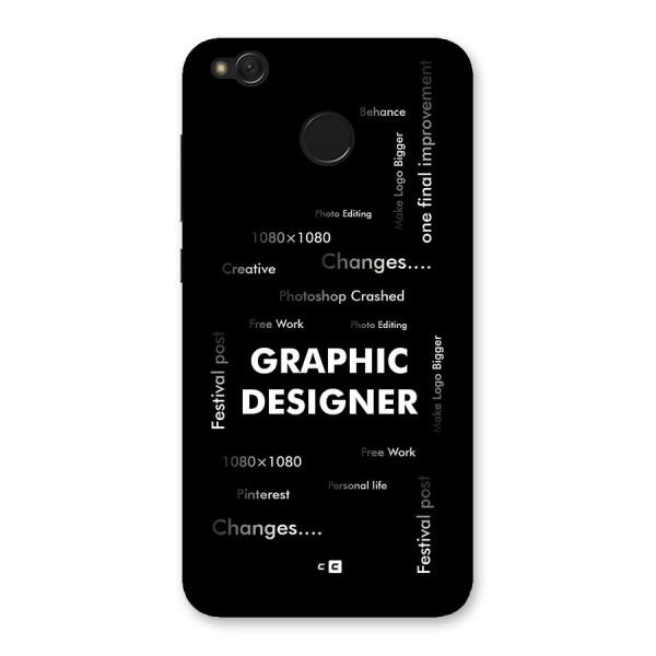 Graphic Designer Struggles Back Case for Redmi 4