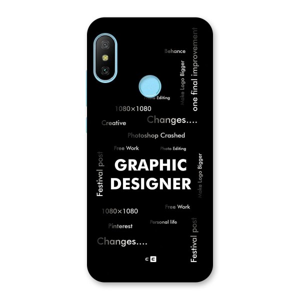 Graphic Designer Struggles Back Case for Redmi 6 Pro