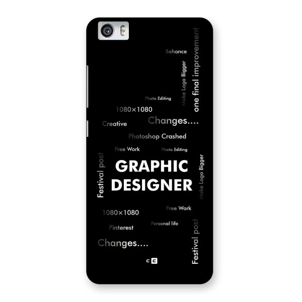 Graphic Designer Struggles Back Case for Redmi Mi 5