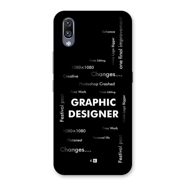 Graphic Designer Struggles Back Case for Vivo NEX