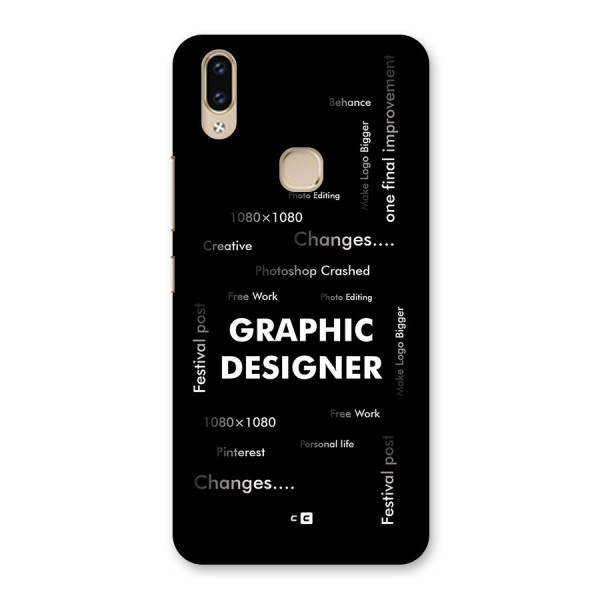 Graphic Designer Struggles Back Case for Vivo V9