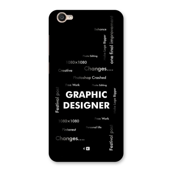 Graphic Designer Struggles Back Case for Vivo Y55s