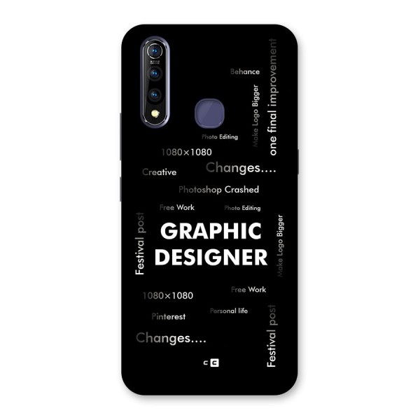 Graphic Designer Struggles Back Case for Vivo Z1 Pro