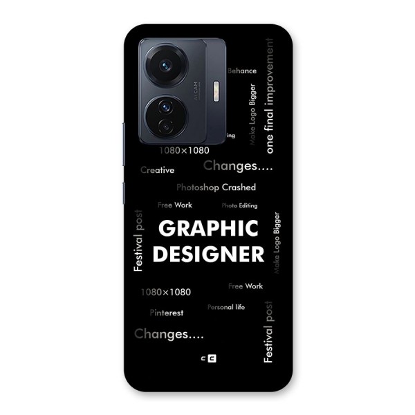 Graphic Designer Struggles Back Case for Vivo iQOO Z6 Pro