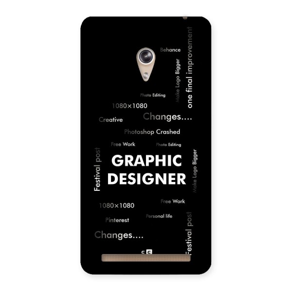 Graphic Designer Struggles Back Case for Zenfone 6