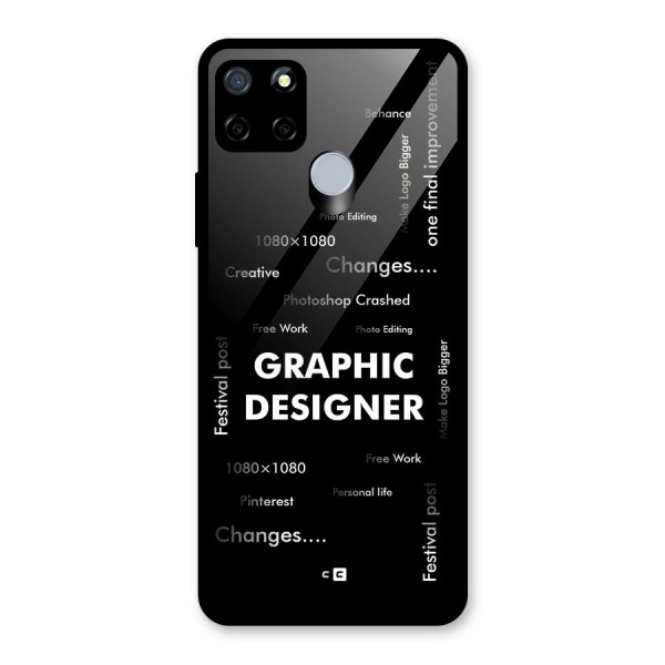 Graphic Designer Struggles Glass Back Case for Realme C12