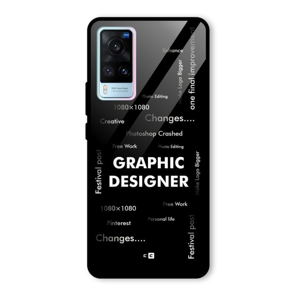 Graphic Designer Struggles Glass Back Case for Vivo X60
