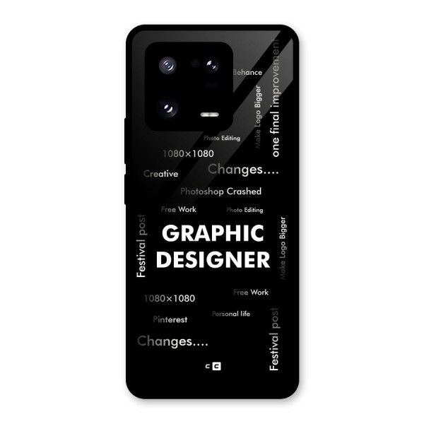 Graphic Designer Struggles Glass Back Case for Xiaomi 13 Pro