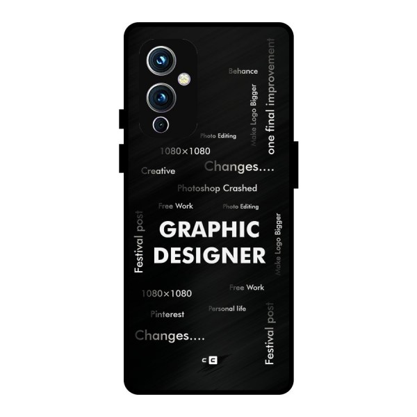 Graphic Designer Struggles Metal Back Case for OnePlus 9