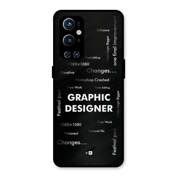 Graphic Designer Struggles Metal Back Case for OnePlus 9 Pro