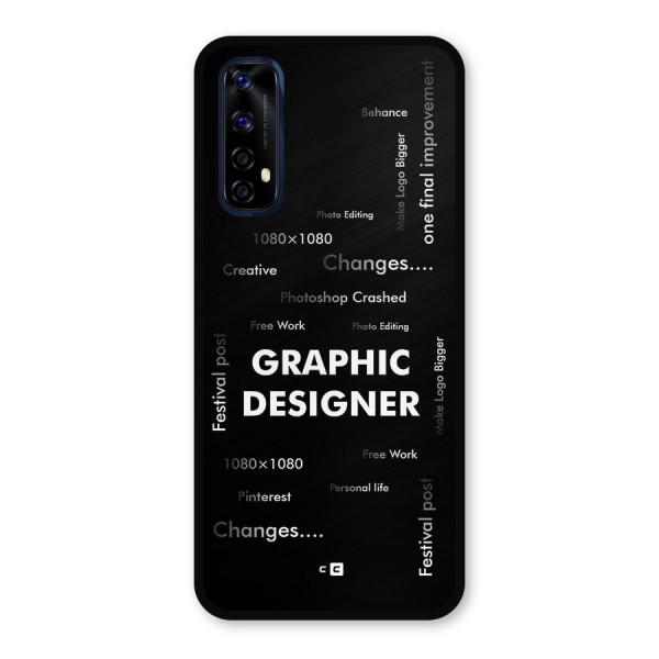 Graphic Designer Struggles Metal Back Case for Realme 7