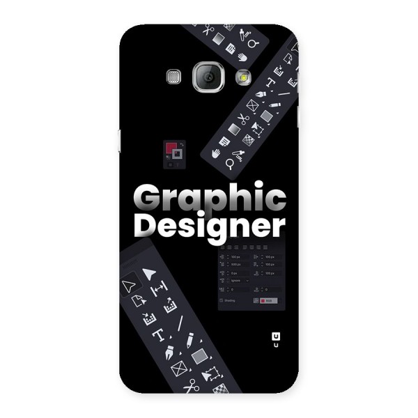 Graphic Designer Tools Back Case for Galaxy A8