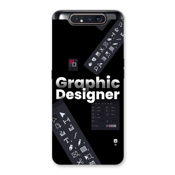 Graphic Designer Tools Back Case for Galaxy A80