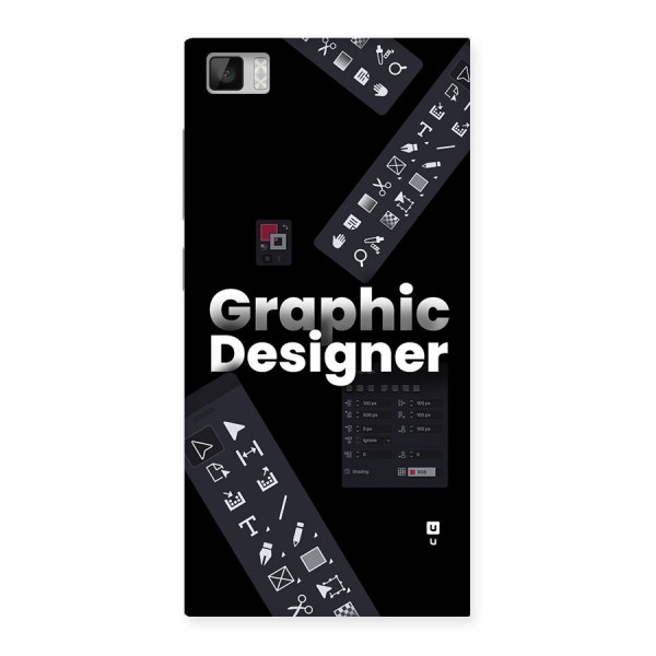 Graphic Designer Tools Back Case for Mi3