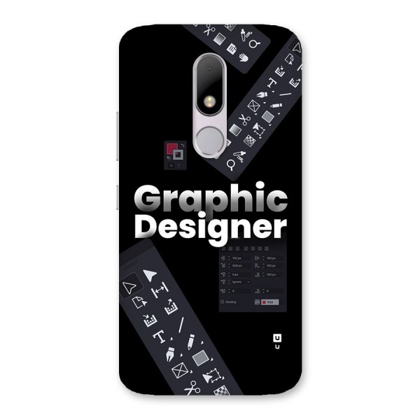 Graphic Designer Tools Back Case for Moto M