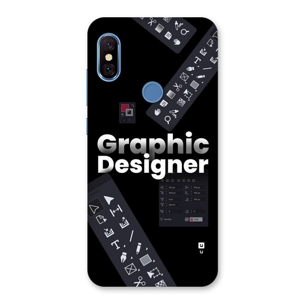 Graphic Designer Tools Back Case for Redmi Note 6 Pro